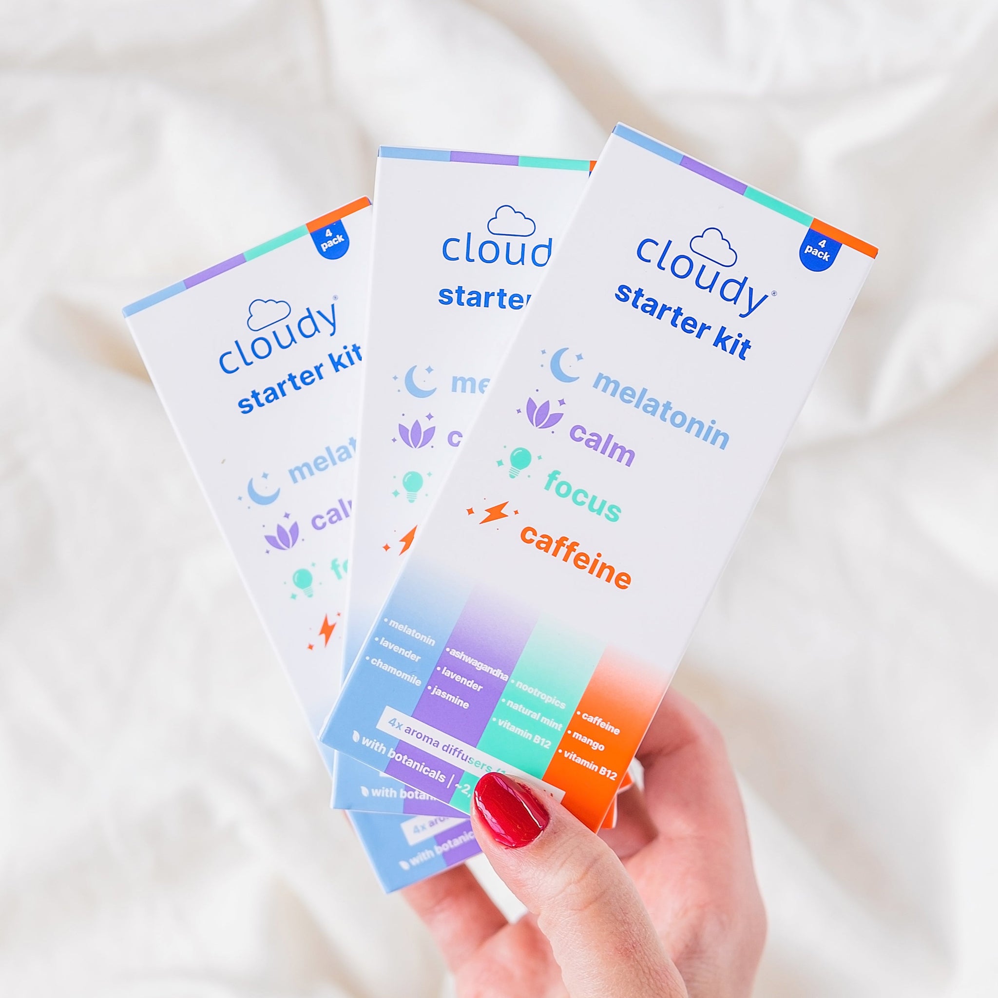 Cloudy® Starter Kit: All Diffusers (Melatonin, Caffeine, Calm, Focus ...