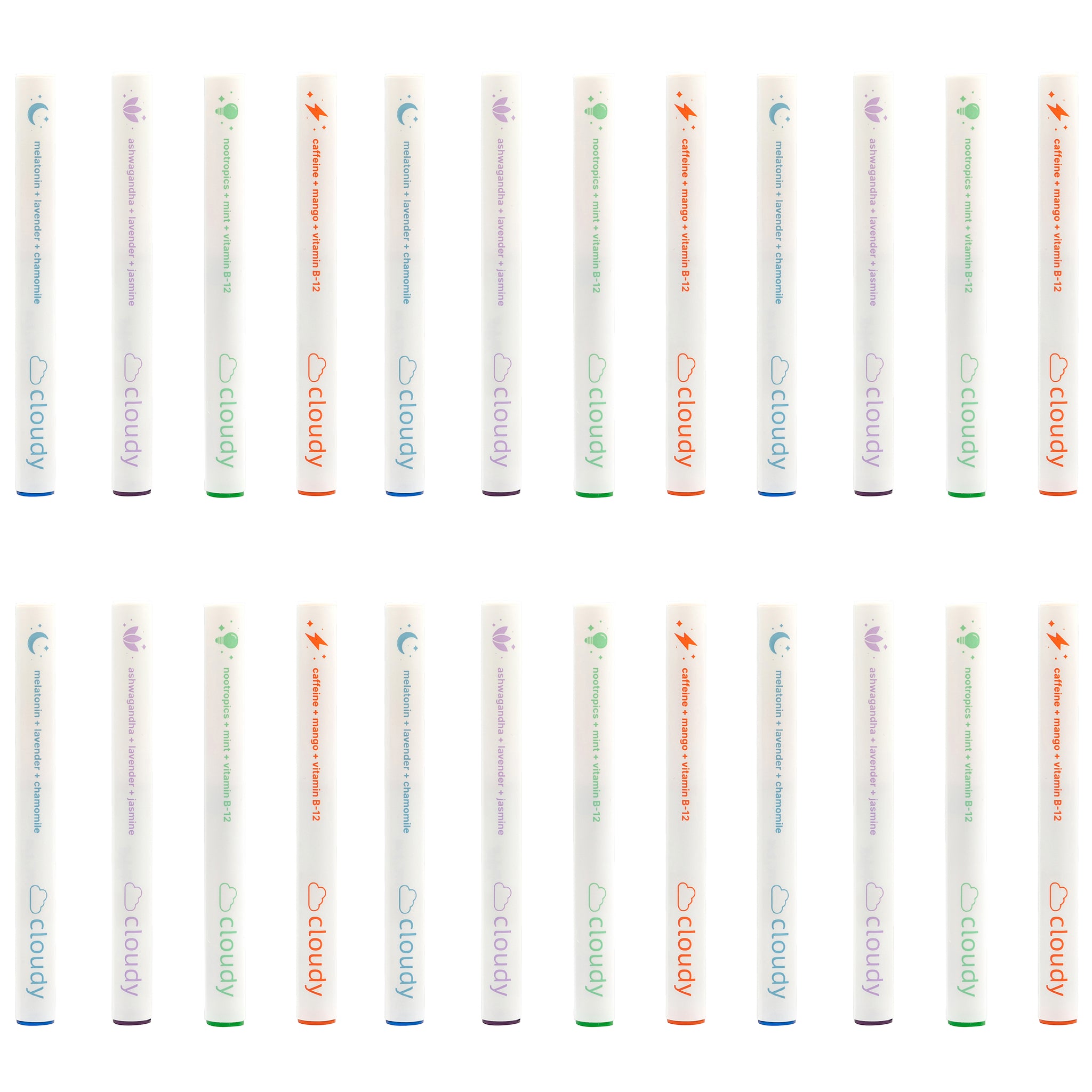 Cloudy® Starter Kit: All Diffusers (Melatonin, Caffeine, Calm, Focus ...